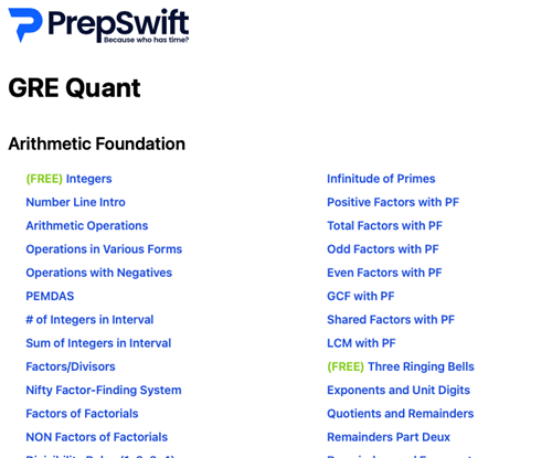 Prepswift Quant